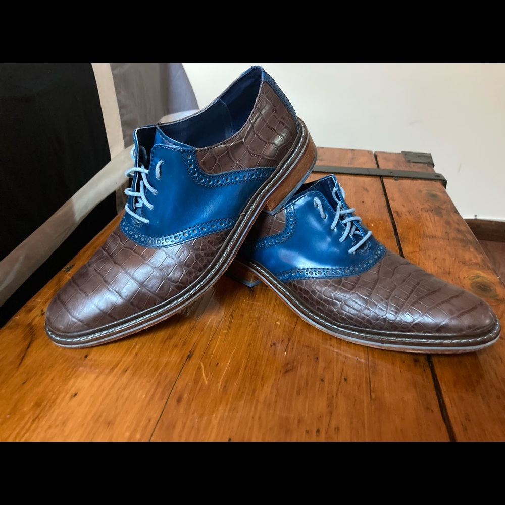 Cole Haan Brow/Blue Dress Shoes